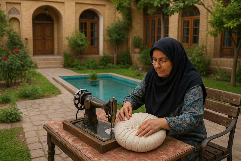 آموزش کامل دوخت بالش