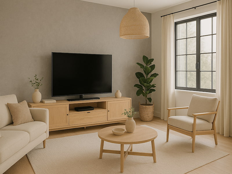 بهترین رنگ کاغذ دیواری برای پشت تلویزیون