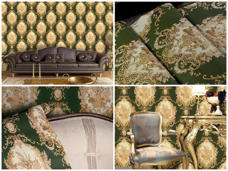 کاغذ دیواری اتاق خواب کلاسیک