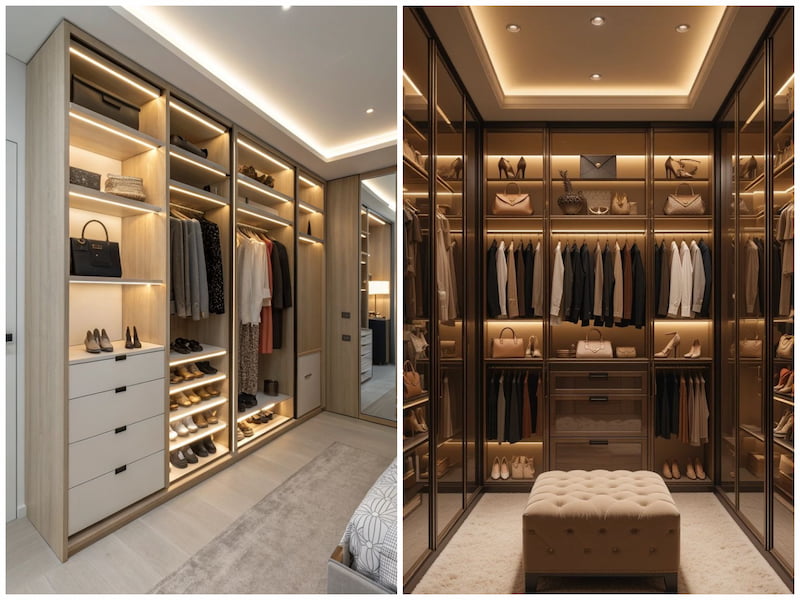 انواع کلوزت روم