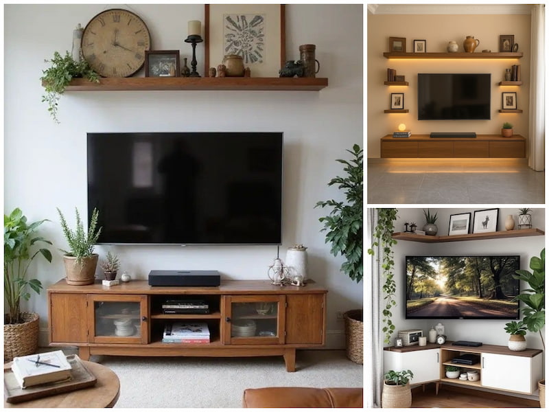 تزیین دیوار پشت تلویزیون