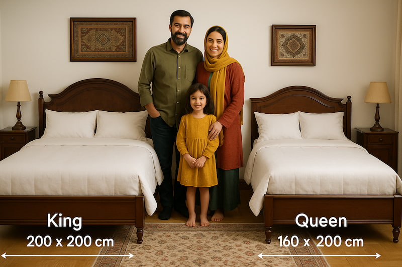 تفاوت تخت کینگ و کویین