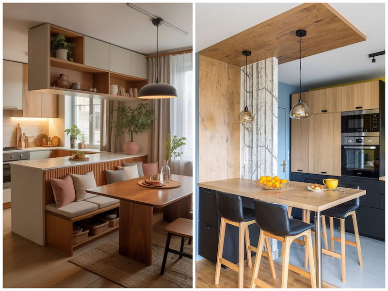 جزیره آشپزخانه ساده