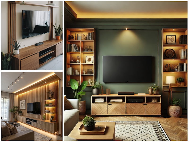 دکور پشت تلویزیون با ترمووال