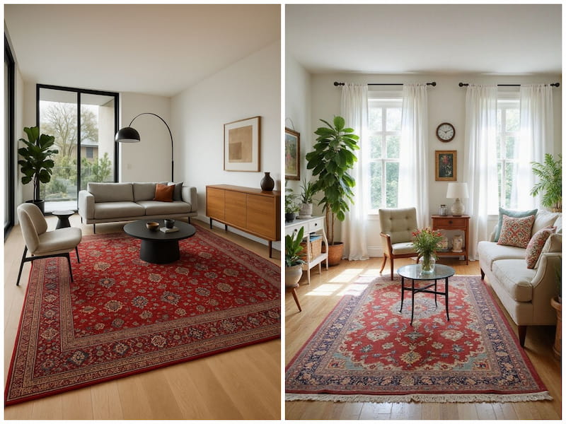 دکوراسیون اتاق نشیمن ایرانی