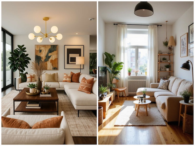 دکوراسیون اتاق نشیمن کوچک