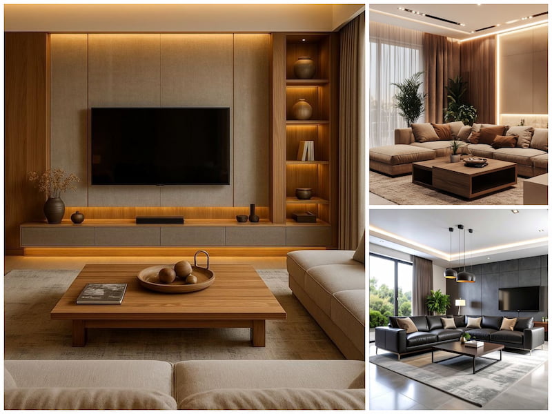 دکوراسیون مدرن اتاق نشیمن
