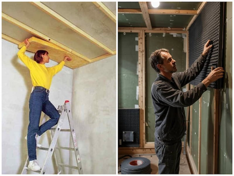 عایق صوتی دیوار مشترک آپارتمان