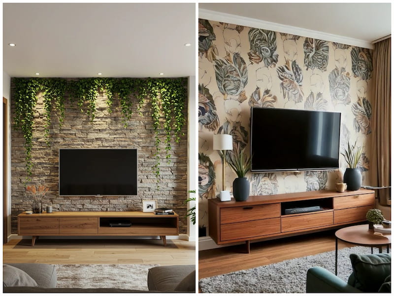 مدل دیوار پشت تلویزیون جدید