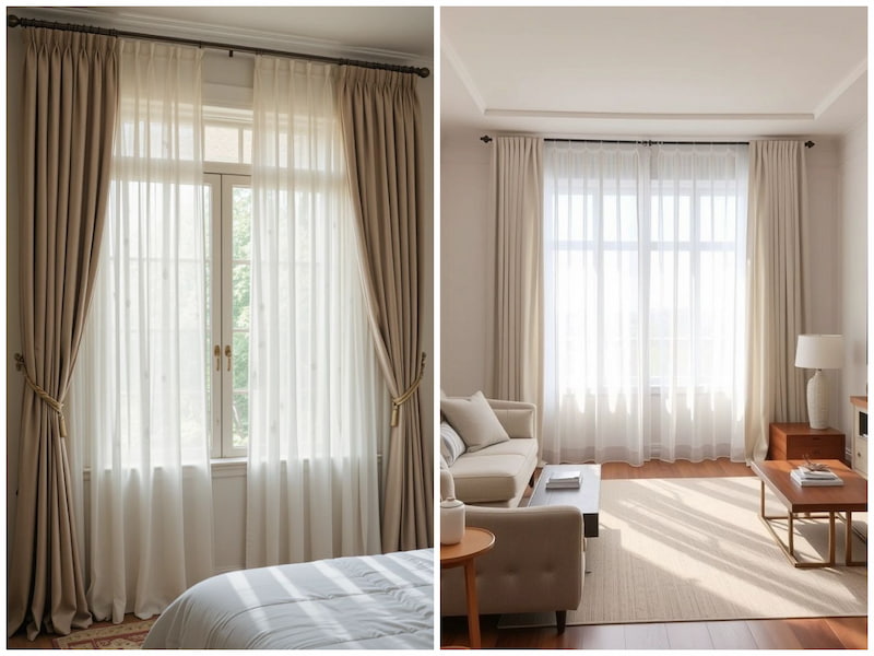 پرده مینیمال اروپایی