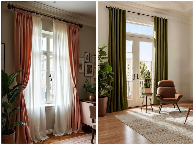 پرده مینیمال پذیرایی