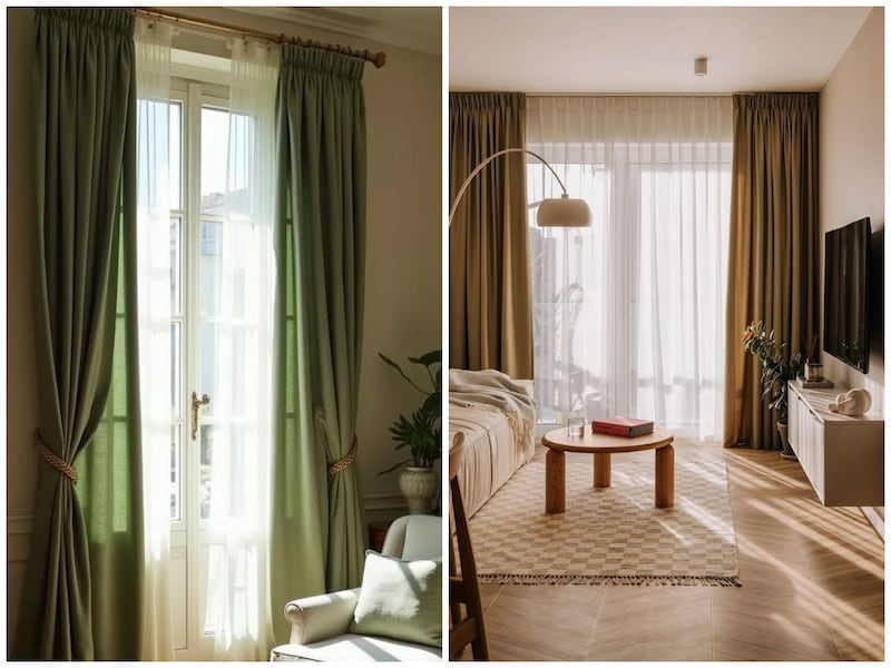 پرده مینیمال پذیرایی