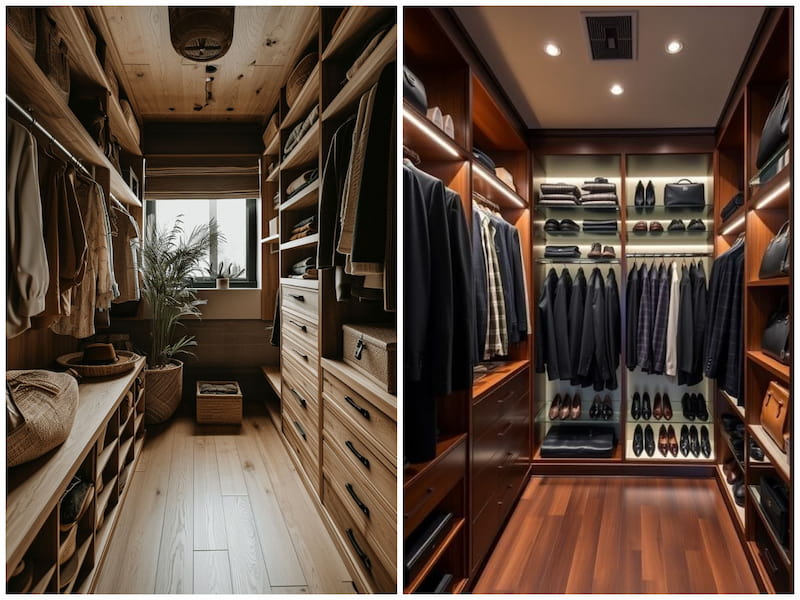 کلوزت روم L شکل