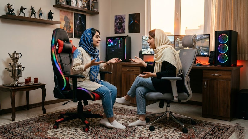 تفاوت صندلی اداری و گیمینگ