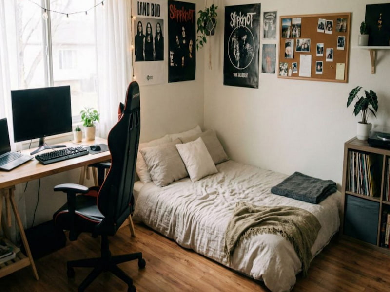 دکور اتاق خواب بدون تخت