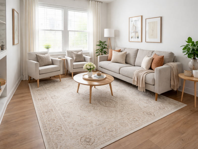 دکوراسیون پذیرایی کوچک کلاسیک