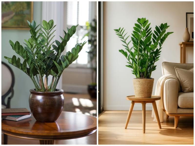 زامیفولیا گیاه آپارتمانی خانه کم نور