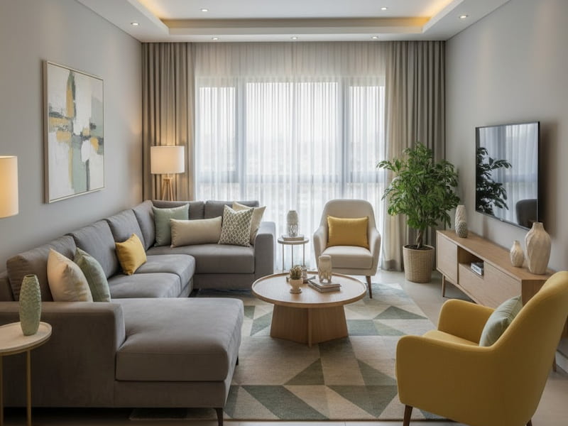 ست رنگ طوسی در دکوراسیون