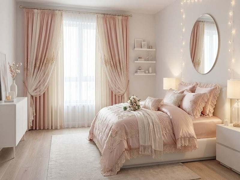 ست پرده و روتختی عروس