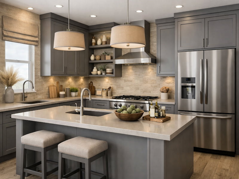 مکمل رنگ طوسی در دکوراسیون مدرن