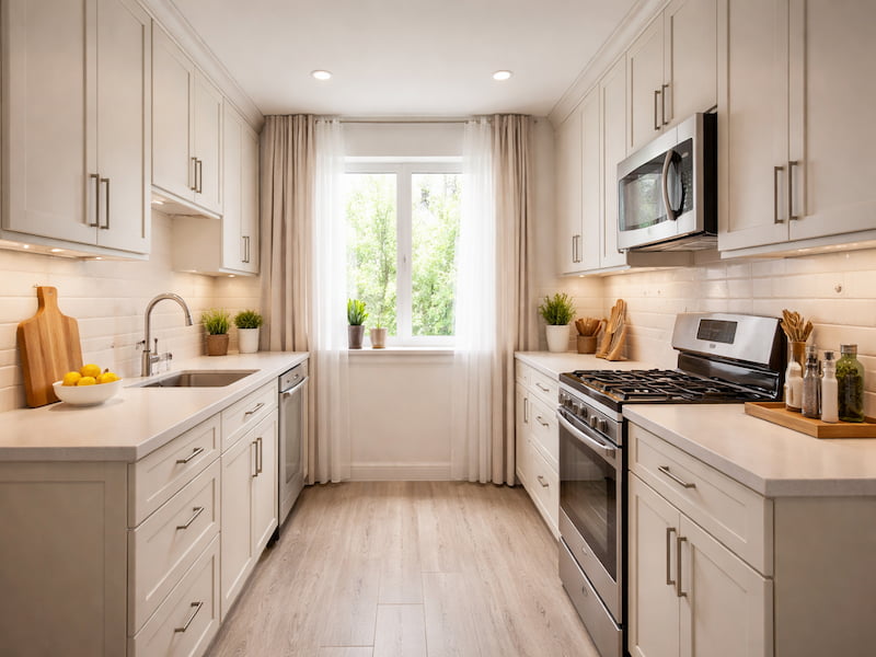 نحوه چیدمان لوازم برقی در آشپزخانه کوچک