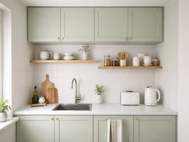 چیدمان آشپزخانه کوچک شیک