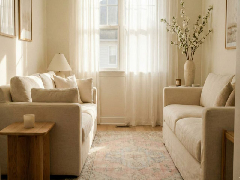 چیدمان خانه کوچک مستطیلی