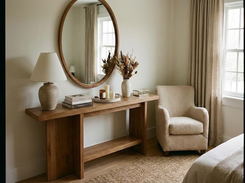 چیدمان داخل میز کنسول