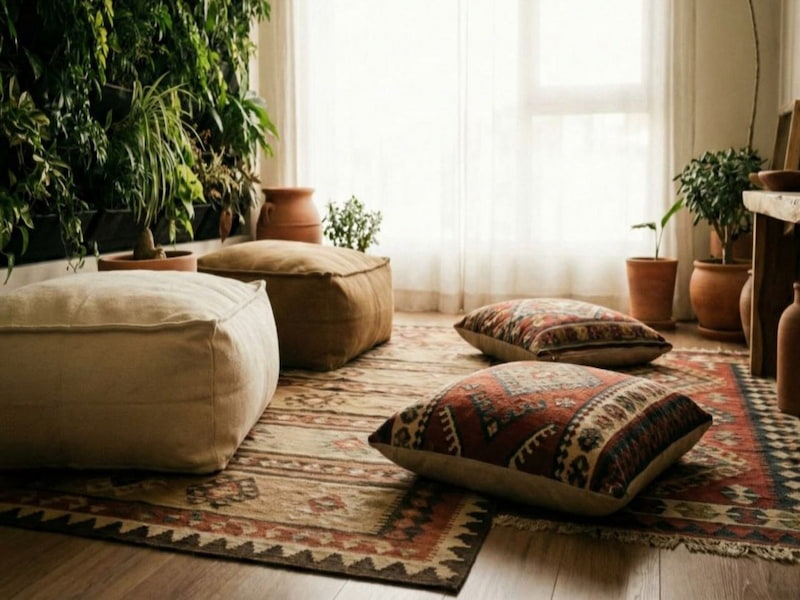 چیدمان گل در خانه کوچک