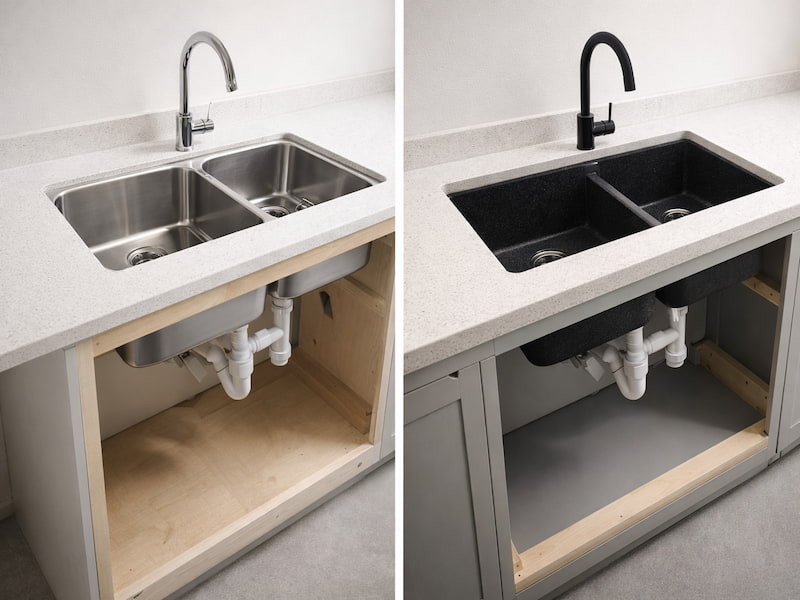 سینک گرانیتی بهتره یا استیل