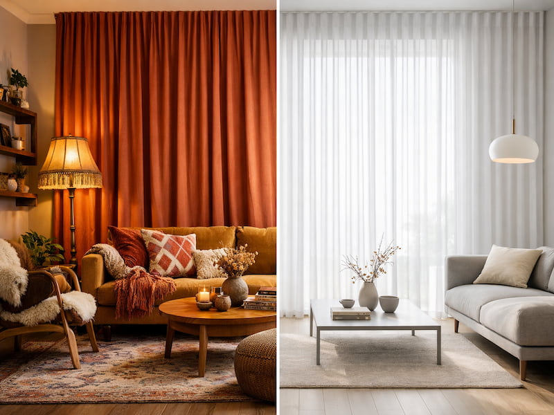 مزایای پرده مینیمال نسبت به پرده پانچ