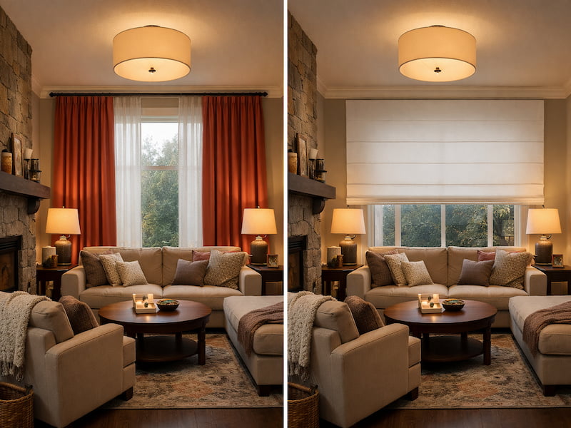 پرده مینیمال بهتر است یا پرده پانچ؟