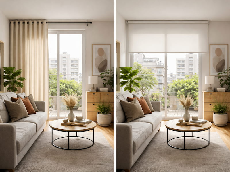 پرده مینیمال بهتره یا پانچ؟