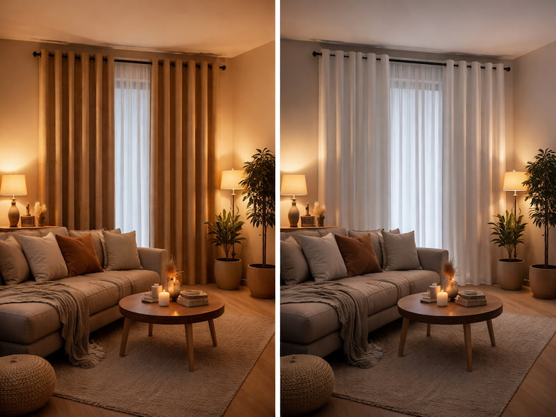 پرده پانچ یا پرده مینیمال برای پذیرایی؟