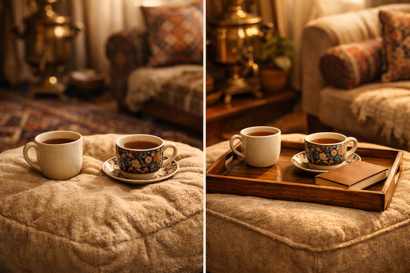 انواع پاف از نظر جنس و متریال