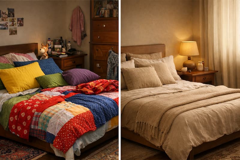 تاثیر رنگ روتختی بر خواب از نگاه روانشناسی خواب