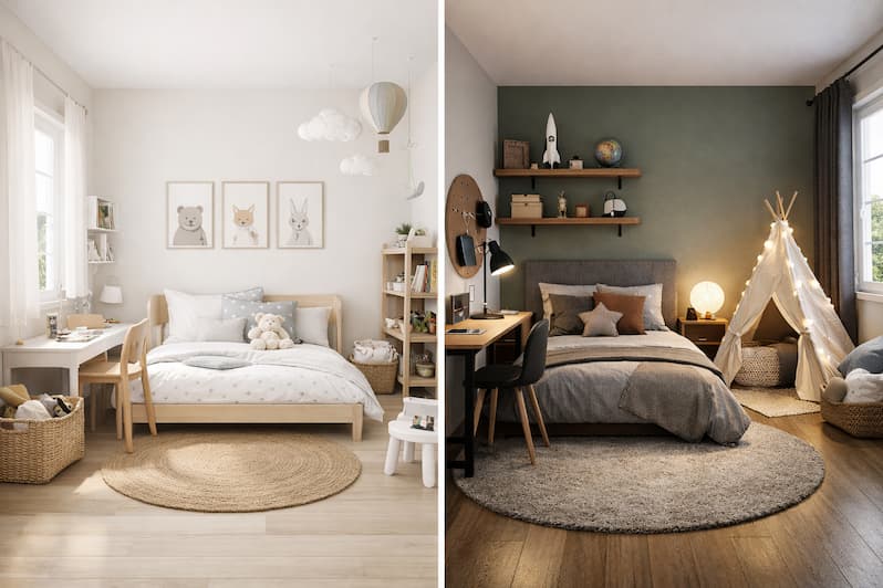 دکوراسیون اتاق خواب پسرانه شیک