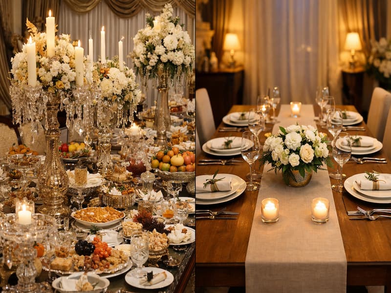 سوالات پرکاربرد درباره چیدمان میز ناهارخوری