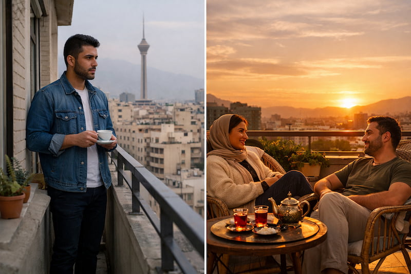 فرق تراس و بالکن