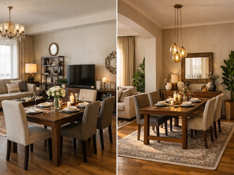 چیدمان میز غذاخوری رسمی