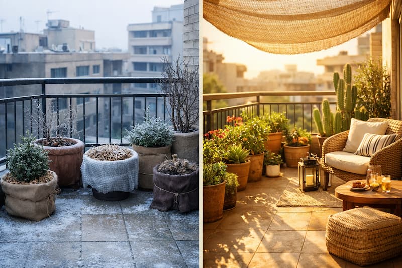 گیاهان آفتاب دوست بالکنی