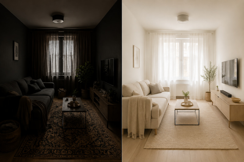 ترکیب رنگ مناسب برای خانه های کوچک