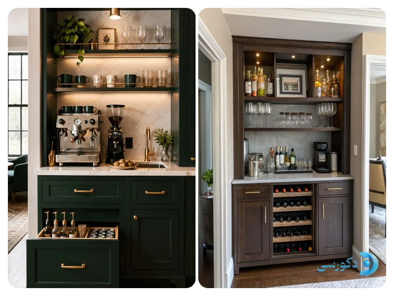 کافی بار در آشپزخانه